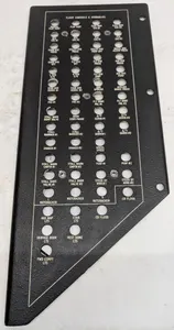 Gulfstream G-IV Pilot's Circuit Breaker Panel Overlay 1159P40277-5 OEM